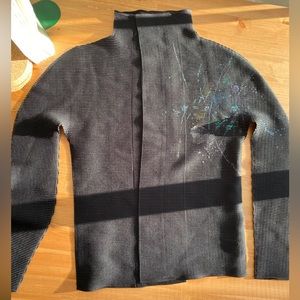 Vintage Issey Miyake pleated cardigan